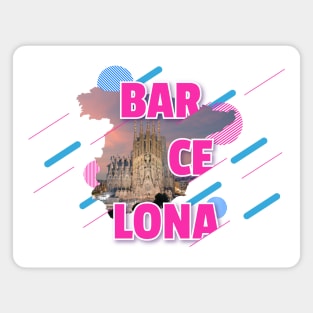 Colorful Barcelona Magnet